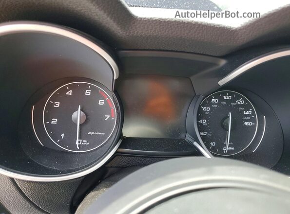 ZASPAKAN1N7D28342 2022 ALFA ROMEO STELVIO Blue Widok zestawu wskaźników