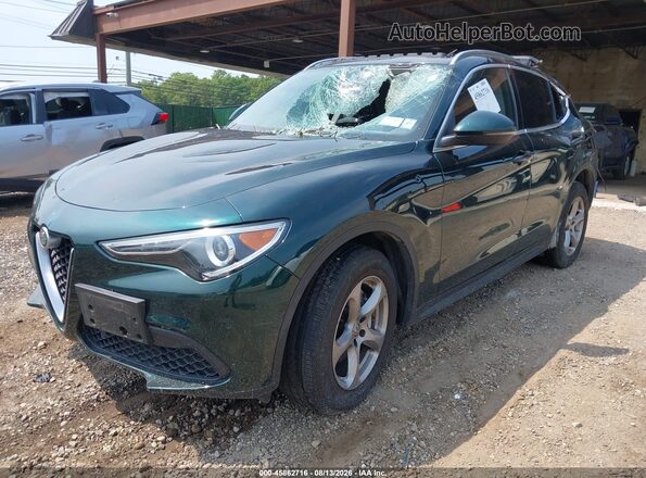 ZASPAKAN5M7D11834 2021 ALFA ROMEO STELVIO Green Vista tres cuartos delantera izquierda