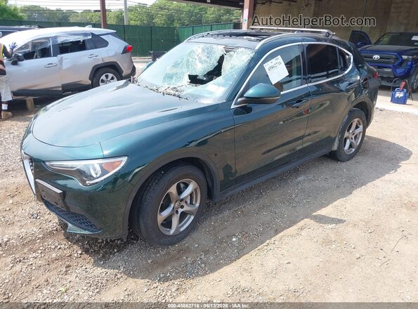 ZASPAKAN5M7D11834 2021 ALFA ROMEO STELVIO Green Vista frontal