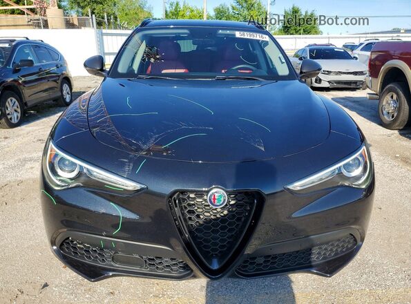 ZASPAKAN7K7C41797 2019 ALFA ROMEO STELVIO Black წინა ხედი