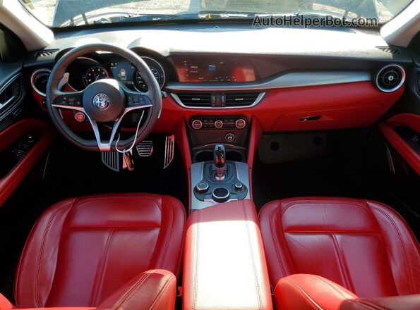 ZASPAKAN7K7C41797 2019 ALFA ROMEO STELVIO Black წინა პანელის ხედი