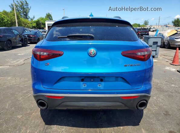 ZASPAKAN8K7C49052 2019 ALFA ROMEO STELVIO Blue Вид ззаду