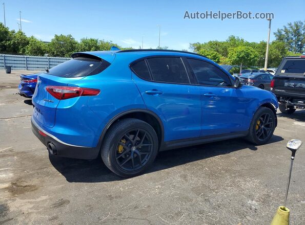 ZASPAKAN8K7C49052 2019 ALFA ROMEO STELVIO Blue Задня права чверть
