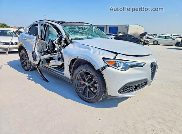 ZASPAKAN8L7C89410 2020 ALFA ROMEO STELVIO Серебряный Передняя правая четверть