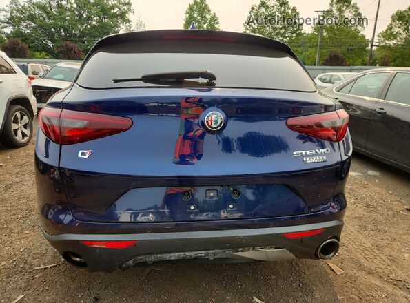 ZASPAKAN9K7C41560 2019 ALFA ROMEO STELVIO Blue Widok z tyłu