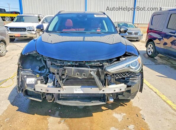 ZASPAKANXM7D08749 2021 ALFA ROMEO STELVIO Black Դիմացի տեսք