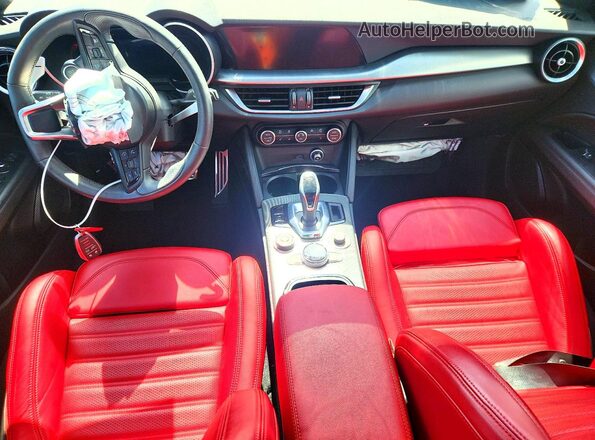 ZASPAKBN1R7D78887 2024 ALFA ROMEO STELVIO Black Dashboard view