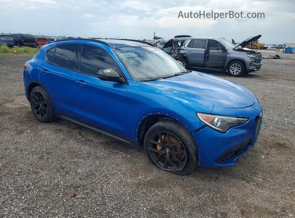 ZASPAKBN2K7C71904 2019 ALFA ROMEO STELVIO Синий Передняя правая четверть