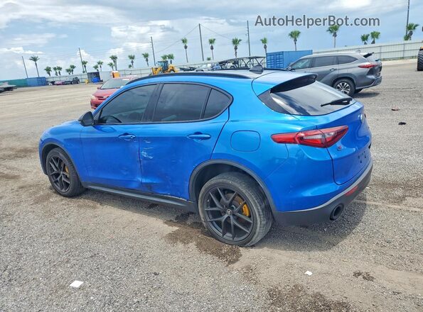 ZASPAKBN2K7C71904 2019 ALFA ROMEO STELVIO Синий Задняя левая четверть
