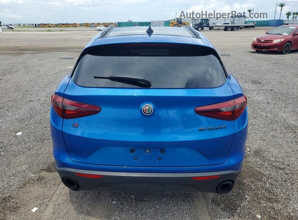 ZASPAKBN2K7C71904 2019 ALFA ROMEO STELVIO Синий Вид сзади