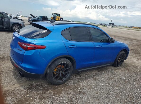 ZASPAKBN2K7C71904 2019 ALFA ROMEO STELVIO Синий Задняя правая четверть