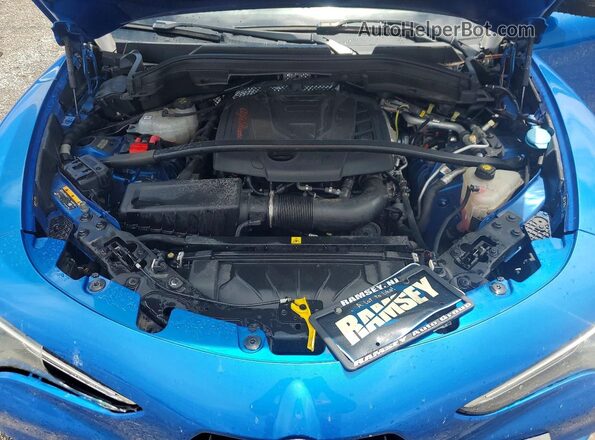 ZASPAKBN2K7C71904 2019 ALFA ROMEO STELVIO Синий Вид подкапотного пространства