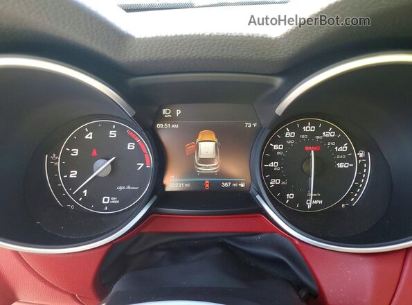 ZASPAKBN3L7C88079 2020 ALFA ROMEO STELVIO White Instrument cluster view