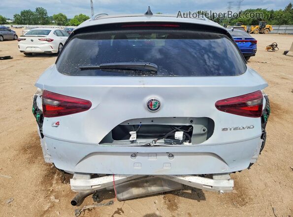 ZASPAKBN4M7D15436 2021 ALFA ROMEO STELVIO Серебряный Вид сзади