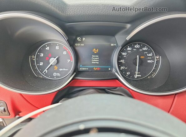 ZASPAKBN4M7D15436 2021 ALFA ROMEO STELVIO Серебряный Вид щитка приборов