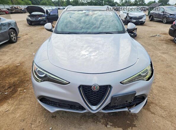ZASPAKBN4M7D15436 2021 ALFA ROMEO STELVIO Серебряный Вид спереди