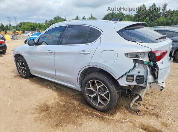 ZASPAKBN4M7D15436 2021 ALFA ROMEO STELVIO Серебряный Задняя левая четверть