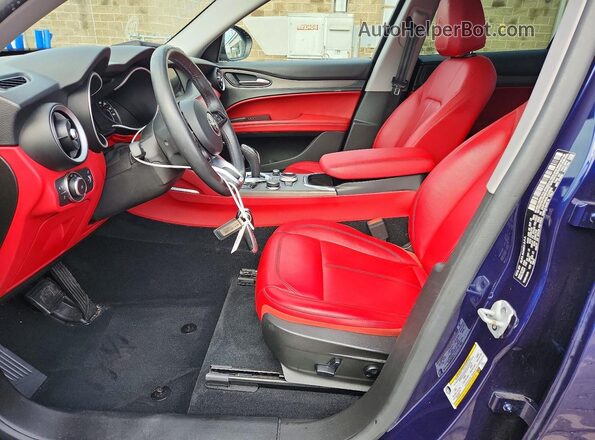 ZASPAKBN5L7C93882 2020 ALFA ROMEO STELVIO Blue წინა სალონის ხედი