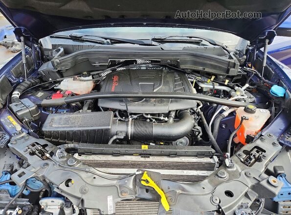 ZASPAKBN5L7C93882 2020 ALFA ROMEO STELVIO Blue ძრავის განყოფილების ხედი