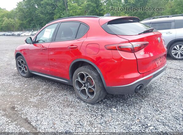 ZASPAKBN6N7D26603 2022 ALFA ROMEO STELVIO Red Задня ліва чверть