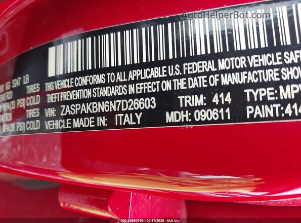 ZASPAKBN6N7D26603 2022 ALFA ROMEO STELVIO Red Вид підкапотного простору
