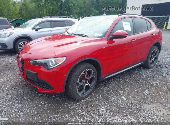 ZASPAKBN6N7D26603 2022 ALFA ROMEO STELVIO Red Передня ліва чверть