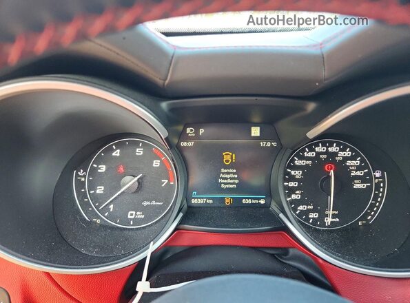 ZASPAKBN7L7C88053 2020 ALFA ROMEO STELVIO White Սարքավորումների վահանակի տեսք