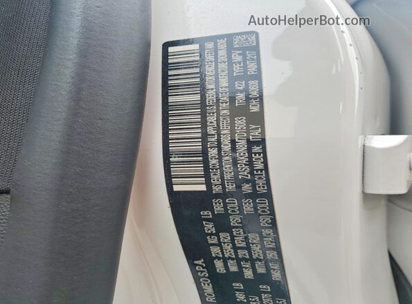 ZASPAKBN8M7D15083 2021 ALFA ROMEO STELVIO White 360 interior view