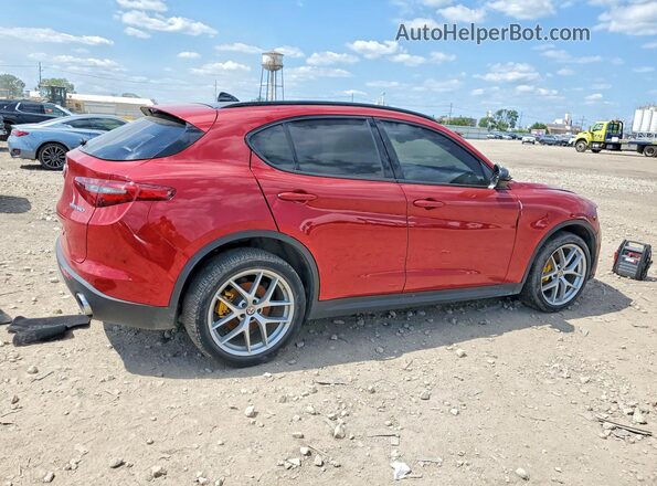 ZASPAKBN9K7C30539 2019 ALFA ROMEO STELVIO Красный Передняя правая четверть