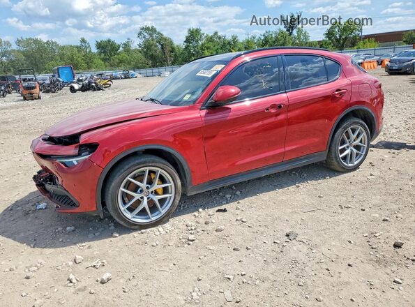ZASPAKBN9K7C30539 2019 ALFA ROMEO STELVIO Красный Задняя левая четверть