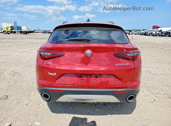 ZASPAKBN9K7C30539 2019 ALFA ROMEO STELVIO Красный Вид салона спереди
