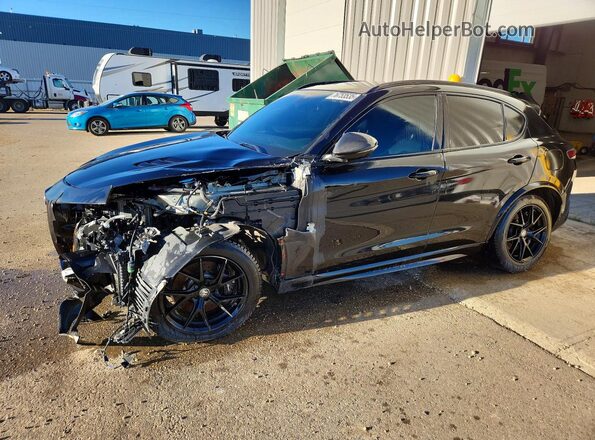 ZASPAKEV0R7D92064 2024 ALFA ROMEO STELVIO Black Tył lewy