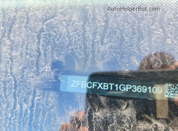 ZFBCFXBT1GP369109 2016 FIAT 500X White Widok naklejki z numerem VIN