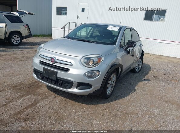 ZFBCFXBT6GP440191 2016 FIAT 500X Silver წინა მარცხენა ხედი სამი მეოთხედიდან