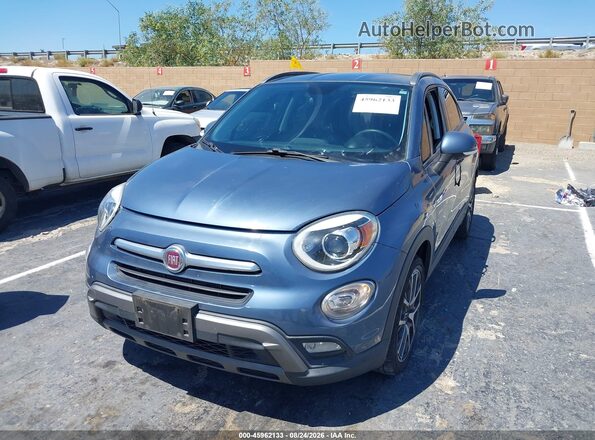 ZFBCFXCB1HP604082 2017 FIAT 500X Blue Առջևի ձախ երեք քառորդ տեսարան