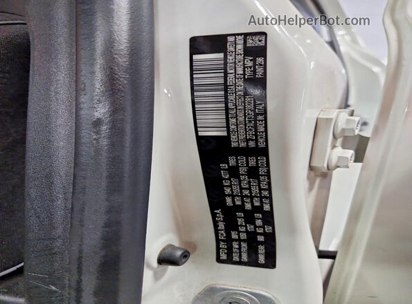 ZFBCFXCT3GP382281 2016 FIAT 500X White Vista de la etiqueta del VIN