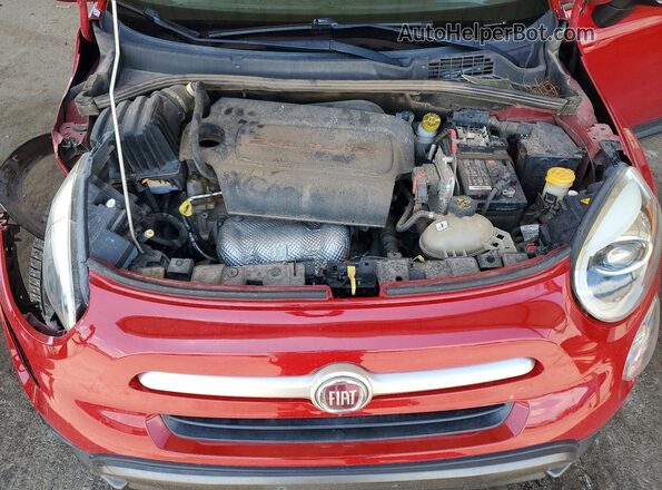 ZFBCFXCT8GP501586 2016 FIAT 500X Red Շարժիչի բաժամունքի տեսք