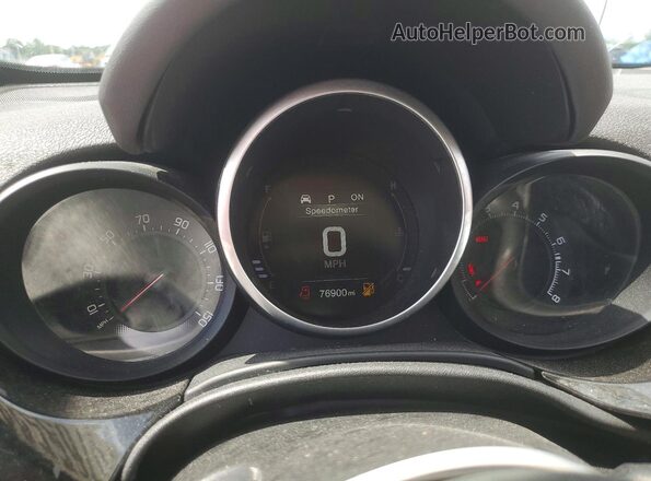 ZFBCFXDB1HP581899 2017 FIAT 500X Black Instrument cluster view