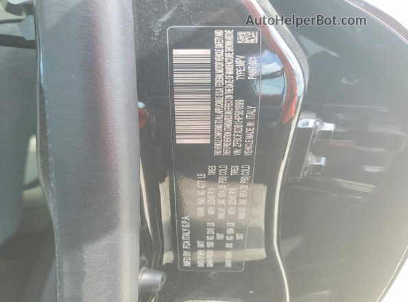 ZFBCFXDB1HP581899 2017 FIAT 500X Black VIN sticker view