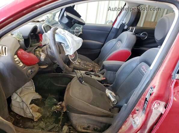 ZFBCFXDT6GP378837 2016 FIAT 500X Red Widok wnętrza z przodu