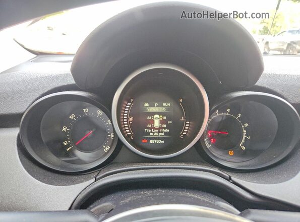 ZFBCFYCT0GP350913 2016 FIAT 500X Tan Widok zestawu wskaźników