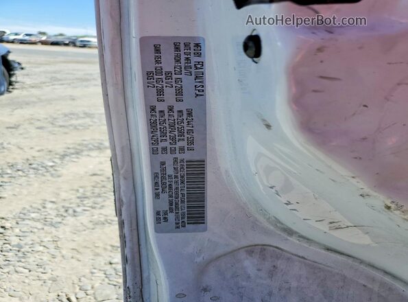 ZFBERFAB0J6K01445 2018 RAM PROMASTER White Widok naklejki z numerem VIN