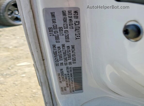 ZFBERFAB2J6H97628 2018 RAM PROMASTER White Вид наклейки з VIN-кодом