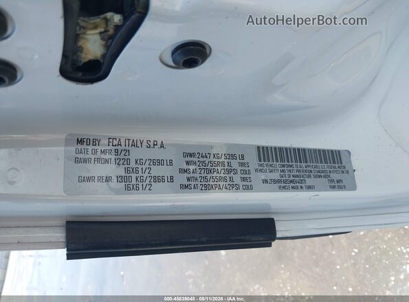ZFBHRFAB5M6V40171 2021 RAM PROMASTER CITY White Engine compartment view