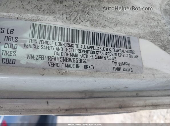 ZFBHRFAB5N6W65964 2022 RAM PROMASTER CITY Белый Вид подкапотного пространства