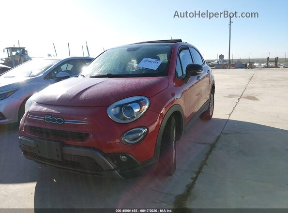 ZFBNF3B13NP968879 2022 FIAT 500X Red Առջևի ձախ երեք քառորդ տեսարան