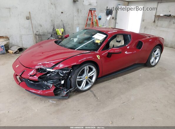 ZFF01SMA3S0324494 2025 FERRARI 296 Красный Передняя левая четверть