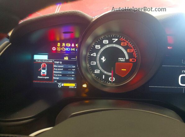 ZFF02RPA5N0281492 2022 FERRARI PORTOFINO Red Instrument cluster view