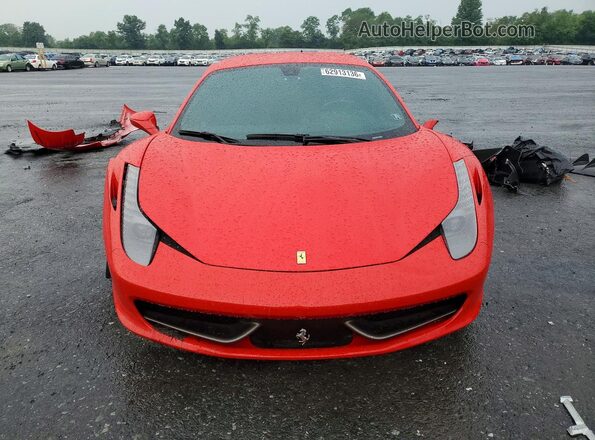 ZFF67NFAXC0184744 2012 FERRARI 458 Red Front view