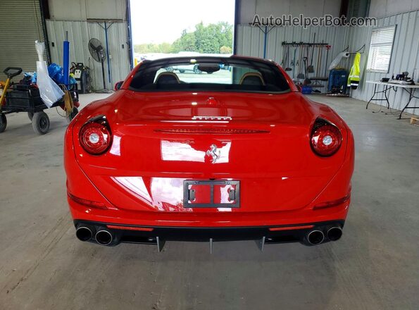 ZFF77XJAXH0226117 2017 FERRARI CALIFORNIA Red Հետևի տեսք